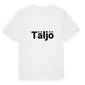 Täljö fetstil t-shirt – ekologisk bomull t-shirt från Pinshirt