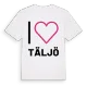 Jag älskar Täljö t-shirt stort tryck