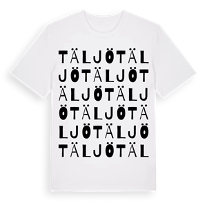 Täljö ordlek t-shirt – ekologisk bomull t-shirt från Pinshirt