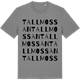 Mid Heather Gray t-shirt med Tallmossan ordlek t-shirt