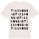 Vintage White t-shirt med Tallmossan ordlek t-shirt