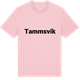 Pink Cotton t-shirt med Tammsvik fetstil t-shirt