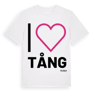 Jag älskar Tång t-shirt stort tryck – ekologisk bomull t-shirt från Pinshirt