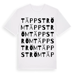 Täppström ordlek t-shirt – ekologisk bomull t-shirt från Pinshirt