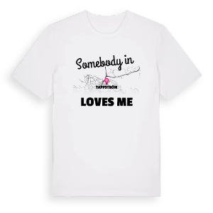 Någon i Tappström älskar mig t-shirt – ekologisk bomull t-shirt från Pinshirt