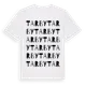 White t-shirt med Tarby ordlek t-shirt