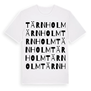 Tärnholm ordlek t-shirt – ekologisk bomull t-shirt från Pinshirt