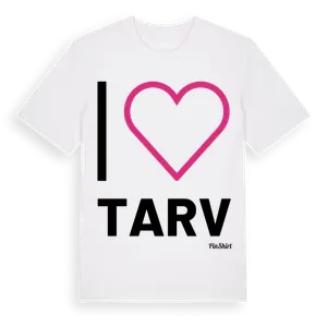 Jag älskar Tarv t-shirt stort tryck – ekologisk bomull t-shirt från Pinshirt