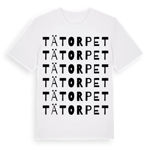 Tätorpet ordlek t-shirt – ekologisk bomull t-shirt från Pinshirt