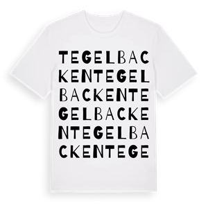 Tegelbacken ordlek t-shirt – ekologisk bomull t-shirt från Pinshirt
