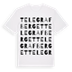 Telegrafberget ordlek t-shirt