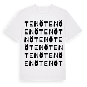 Tenö ordlek t-shirt – ekologisk bomull t-shirt från Pinshirt