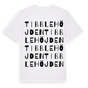 Tibblehöjden ordlek t-shirt – ekologisk bomull t-shirt från Pinshirt