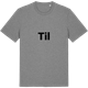 Mid Heather Gray t-shirt med Til fetstil t-shirt