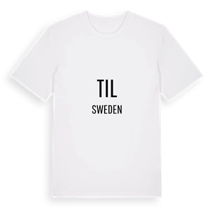 Til i Sverige t-shirt – ekologisk bomull t-shirt från Pinshirt