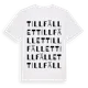 White t-shirt med Tillfället ordlek t-shirt