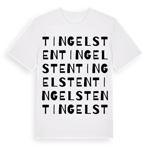 Tingelsten ordlek t-shirt – ekologisk bomull t-shirt från Pinshirt