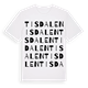 Tisdalen ordlek t-shirt