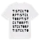 White t-shirt med Tisteltorp ordlek t-shirt