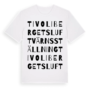 Tivolibergets luftvärnsställning ordlek t-shirt – ekologisk bomull t-shirt från Pinshirt