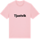 Pink Cotton t-shirt med Tjustvik fetstil t-shirt