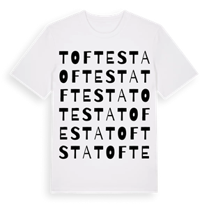 Toftesta ordlek t-shirt – ekologisk bomull t-shirt från Pinshirt