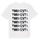 White t-shirt med Tormesta ordlek t-shirt