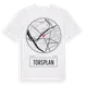 White t-shirt med Torsplan t-shirt