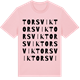 Pink Cotton t-shirt med Torsvik ordlek t-shirt