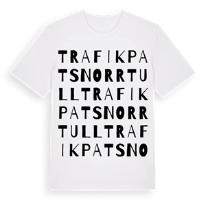 Trafikpats Norrtull ordlek t-shirt – ekologisk bomull t-shirt från Pinshirt