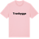 Pink Cotton t-shirt med Tranbygge fetstil t-shirt