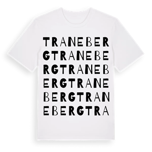 Traneberg ordlek t-shirt – ekologisk bomull t-shirt från Pinshirt