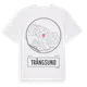 White t-shirt med Trångsund t-shirt