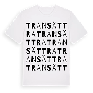 Transättra ordlek t-shirt – ekologisk bomull t-shirt från Pinshirt