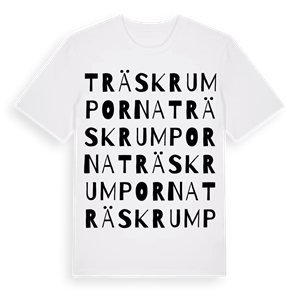 Träskrumporna ordlek t-shirt – ekologisk bomull t-shirt från Pinshirt