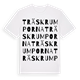 Träskrumporna ordlek t-shirt