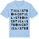 Blue Soul t-shirt med Tulkaströmmen ordlek t-shirt