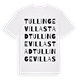 Tullinge villastad ordlek t-shirt
