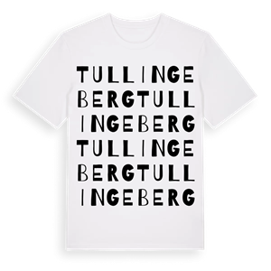 Tullingeberg ordlek t-shirt – ekologisk bomull t-shirt från Pinshirt
