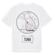 White t-shirt med Tuna t-shirt