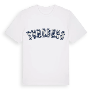 Tureberg college t-shirt – ekologisk bomull t-shirt från Pinshirt