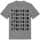 Mid Heather Gray t-shirt med Turhuvudetsmyran ordlek t-shirt