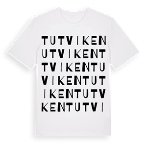 Tutviken ordlek t-shirt – ekologisk bomull t-shirt från Pinshirt