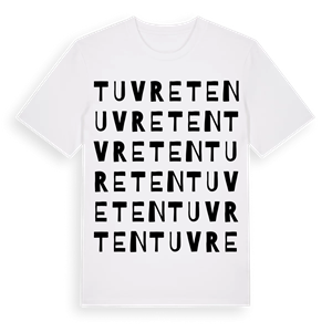 Tuvreten ordlek t-shirt – ekologisk bomull t-shirt från Pinshirt