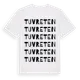 White t-shirt med Tuvreten ordlek t-shirt