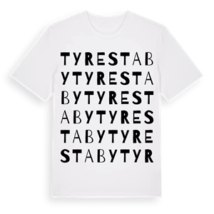 Tyresta by ordlek t-shirt – ekologisk bomull t-shirt från Pinshirt