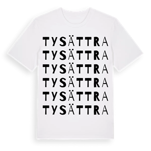 Tysättra ordlek t-shirt – ekologisk bomull t-shirt från Pinshirt