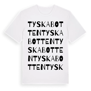 Tyska botten ordlek t-shirt – ekologisk bomull t-shirt från Pinshirt