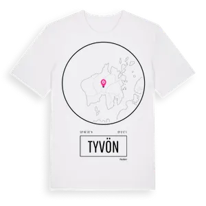 Tyvön t-shirt – ekologisk bomull t-shirt från Pinshirt