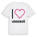 Jag älskar Uddeboö t-shirt stort tryck